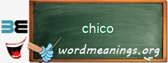 WordMeaning blackboard for chico